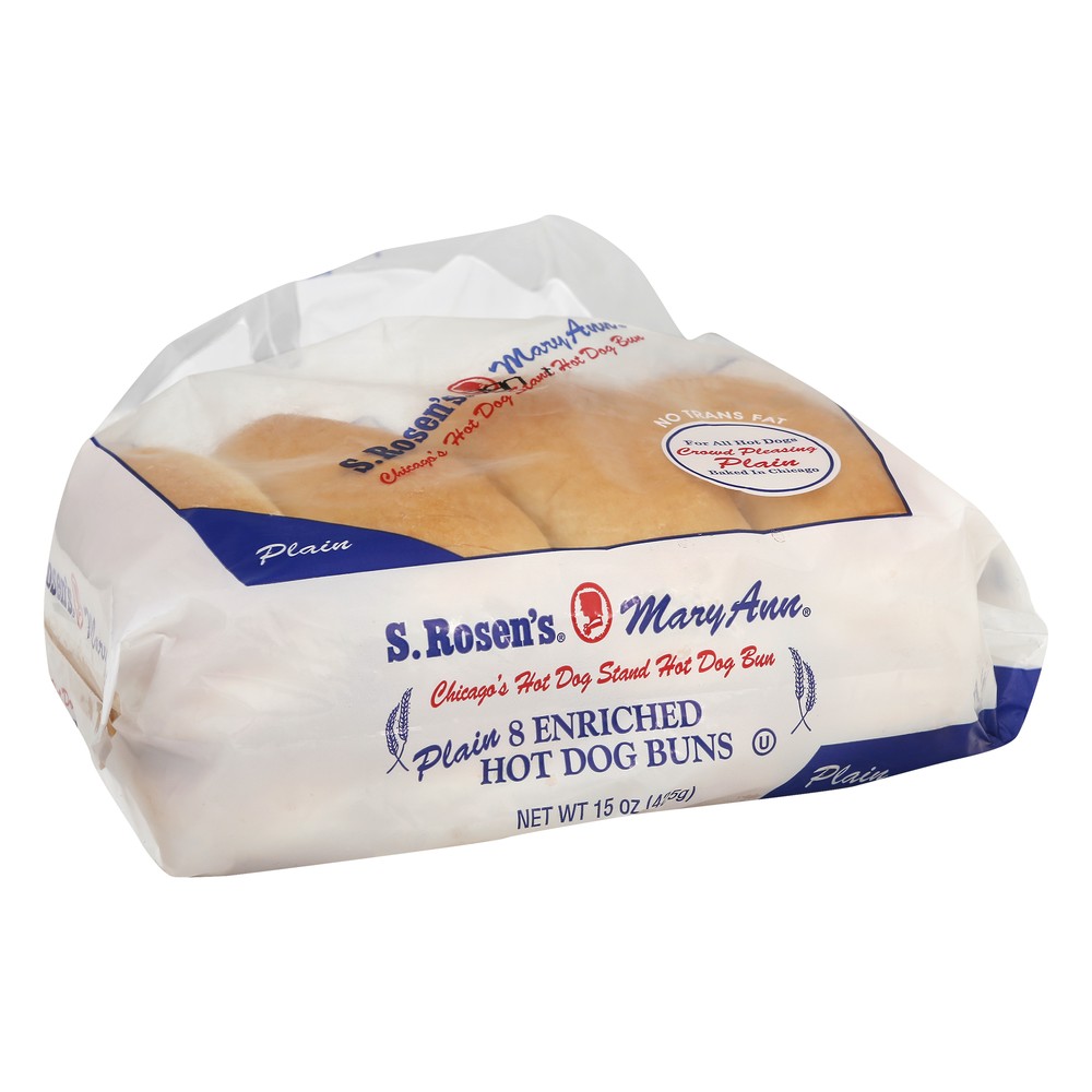 S. Rosen's Mary Ann Plain Hot Dog Buns