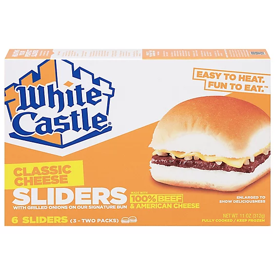 White Castle Classic Cheese Sliders (6 Pack)