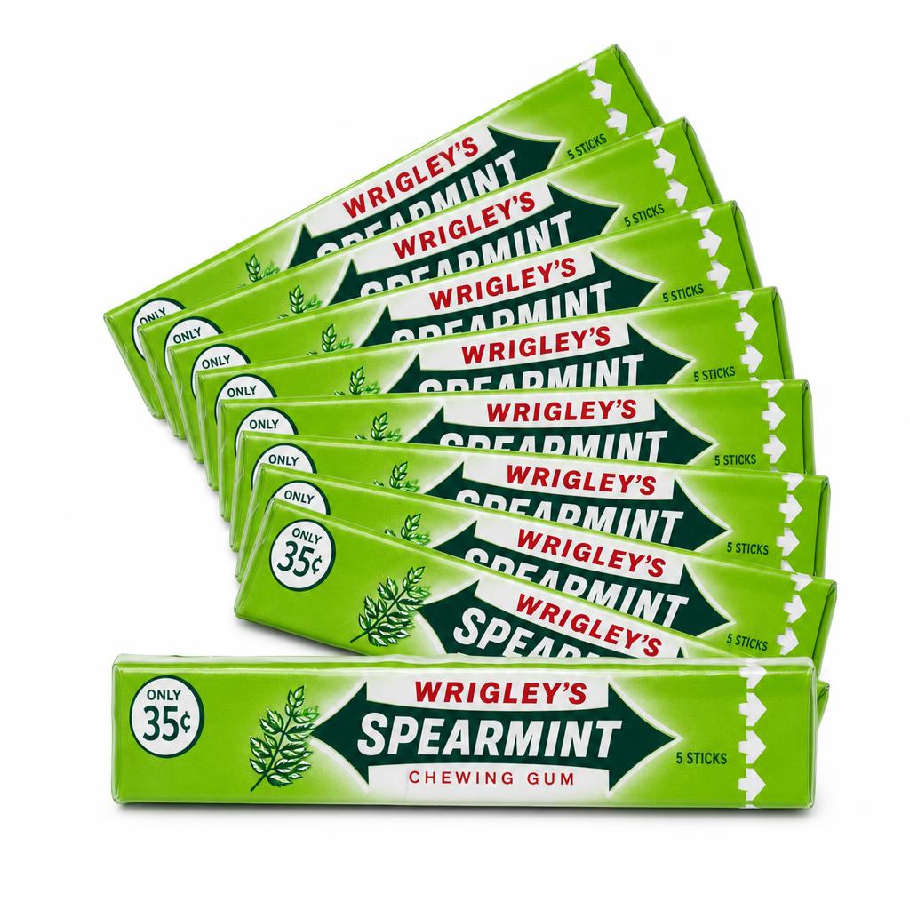Wrigley's Spearmint Gum — 10 Pack
