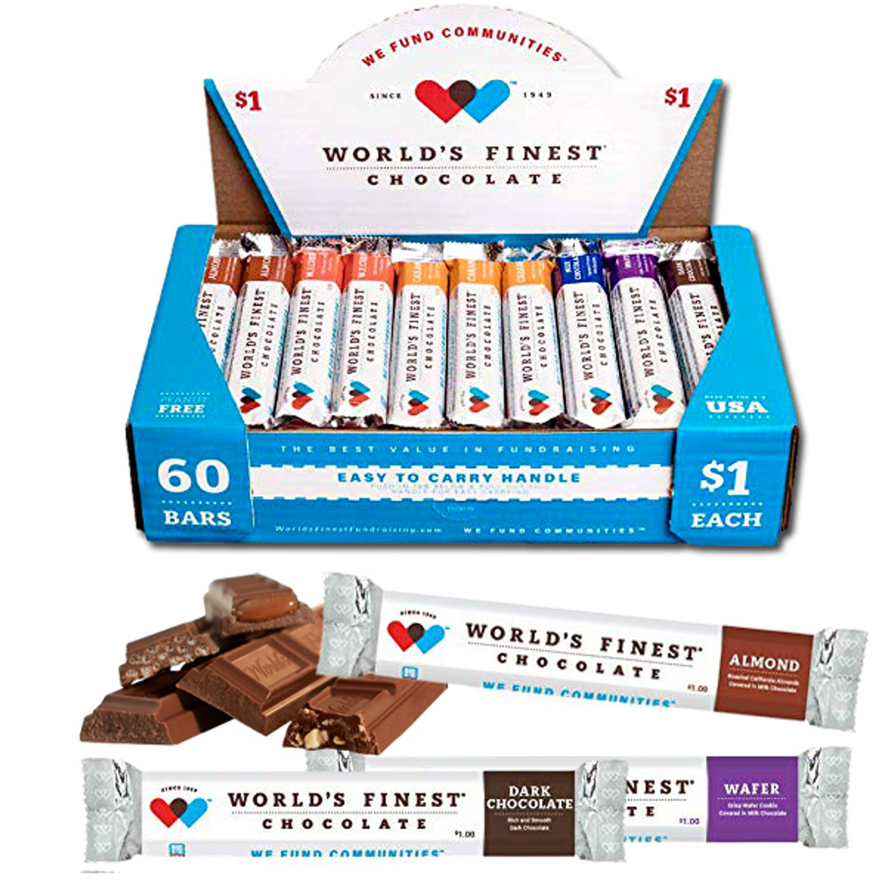 World's Finest Chocolate 60-Bar Box