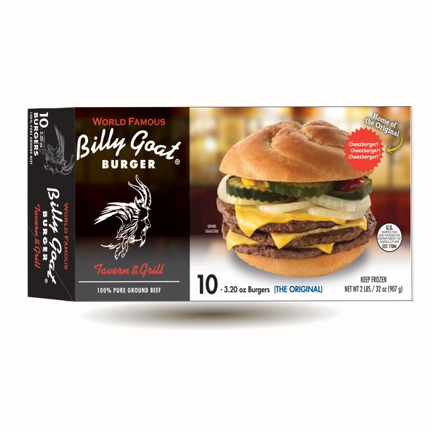 Billy Goat Tavern World Famous Original Burgers (10 Pack)