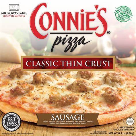 Connie's Classic Thin Crust Sausage Pizza